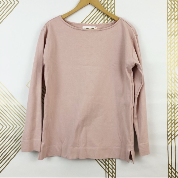 Everlane Sweaters - Everlane Rose Pink Cotton Pullover Sweater. M